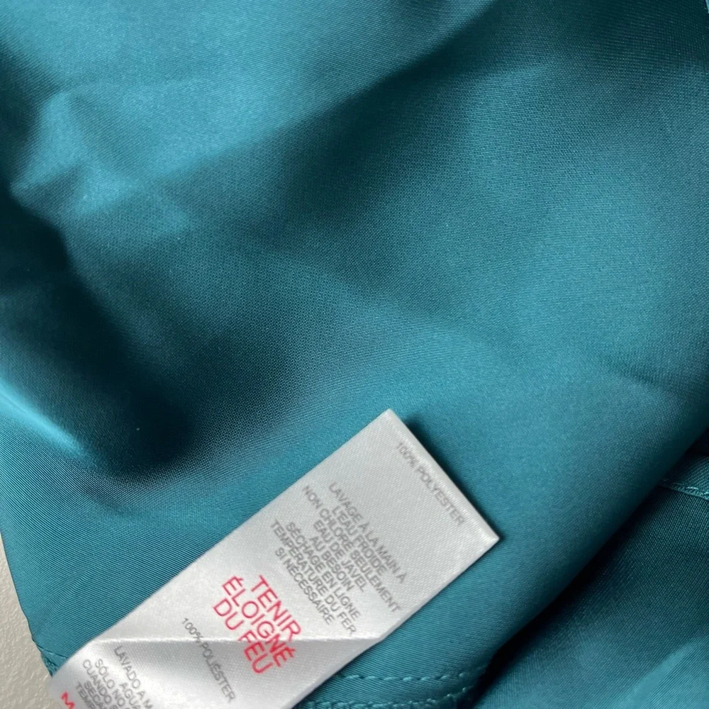 Jason Wu Satin Midi Teal Green Cutout Dress M - Picture 15 of 15